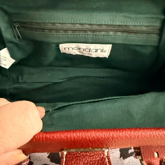 Mondani Red Satchel EUC - Picture 3 of 6